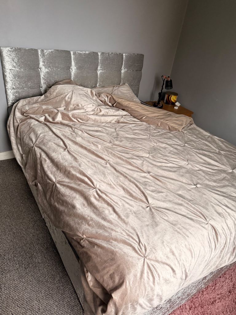 King size bed and mattress 