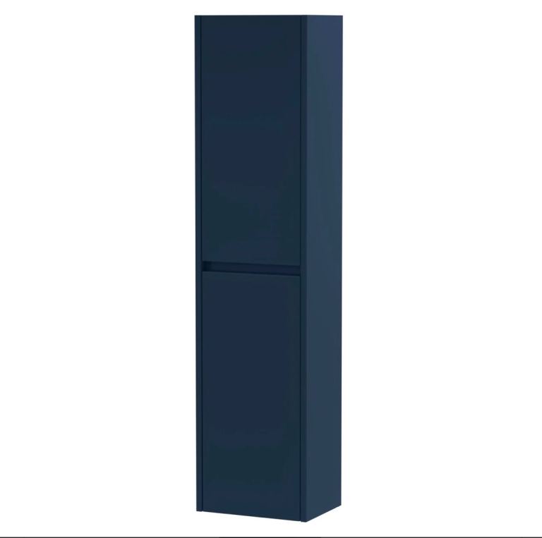 Wholesale Domestic Nuie Havana Satin Midnight Blue 1433mm x 350mm Wall Hung Storage Unit