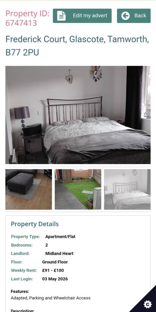 2 bed to swap 