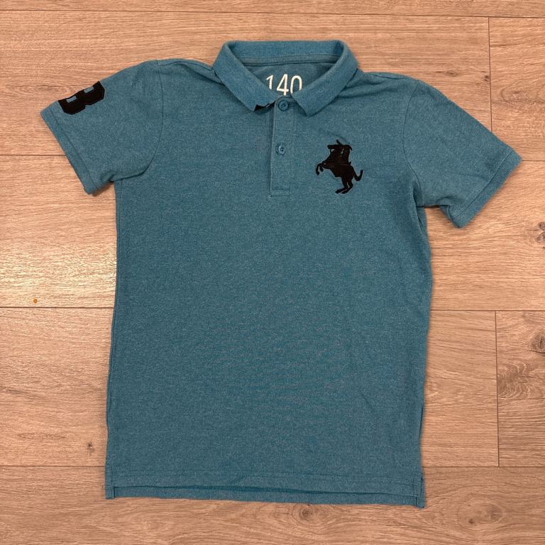 Boys Giordano blue polo shirt - 12 yrs
