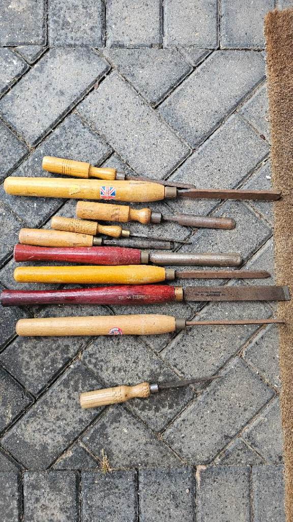 Wood turning lathe chisels