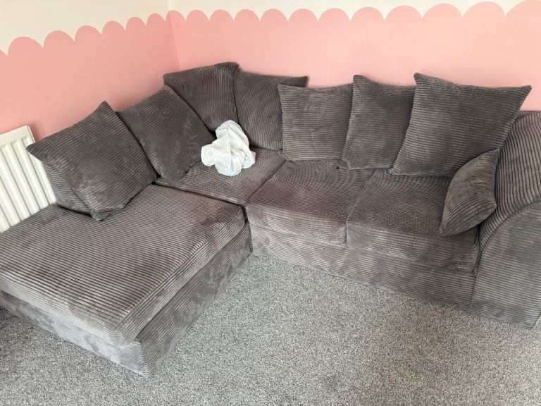 Grey corner sofa