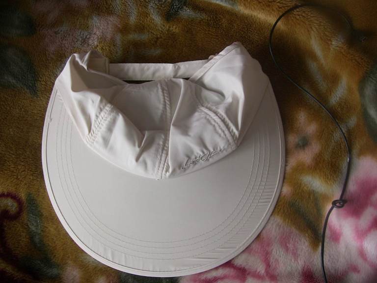White Sun Visor Hat – Good Condition