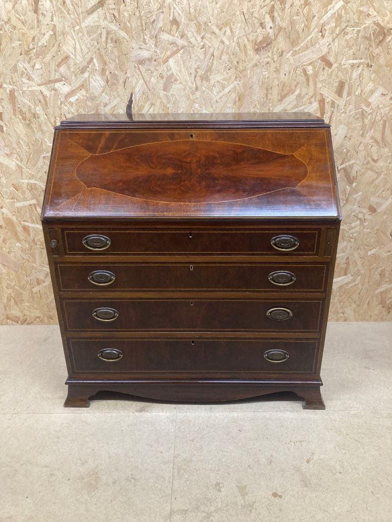 Delivery can be arranged  Georgian period mahogany writing bureau