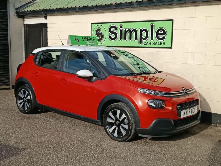 2017 Citroen C3 1.2 PureTech Feel Euro 6 5dr HATCHBACK Petrol Manual