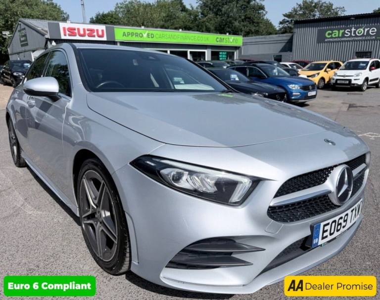 2019 Mercedes-Benz A-Class Silver A200d AMG Line hatchback, 79,000 miles, Euro 6, Automatic, 18in...