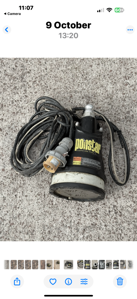 PONDSTAR. WATER PUMP,DELIVERY POSSIBLE GLASGOW TO PERTHSHIRE AREA FOR A FEE.