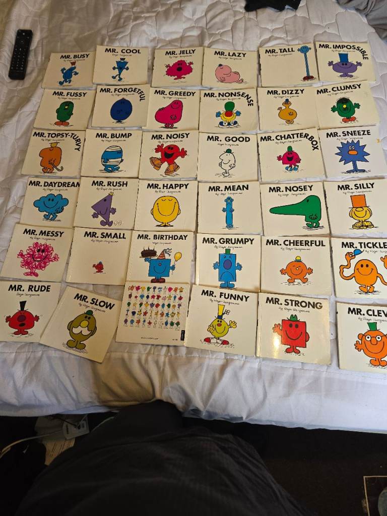 Vintage Mr Men Book Bundle - 36 Roger Hargreaves Classic Collection Paperbacks