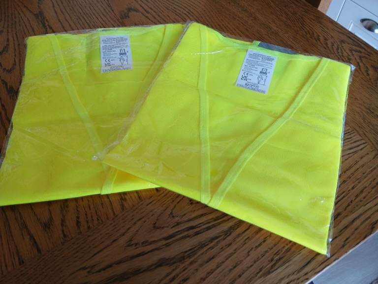 New High Visibility Vests - Yellow x 2
