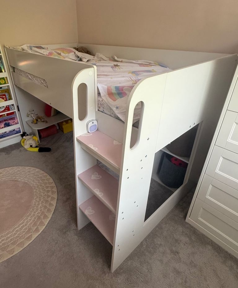 Kids mid sleeper bed - amazing condition
