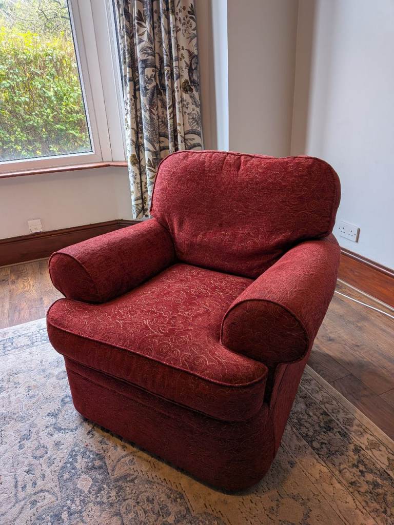 Two Red Armchairs - Free, collection only.