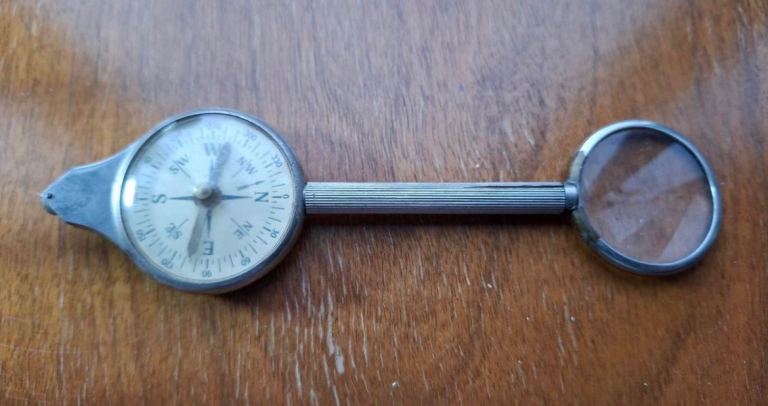 Vintage Map Measuring Tool / Opisometer / Curvimeter