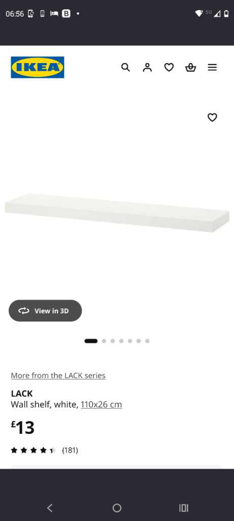 IKEA Lack Shelves - White
