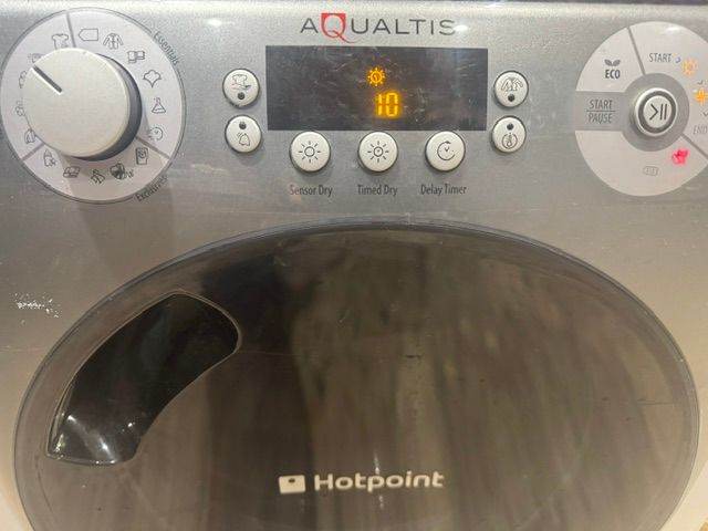 Hotpoint AQUALTIS Tumble Dryer – Silver, Good Condition