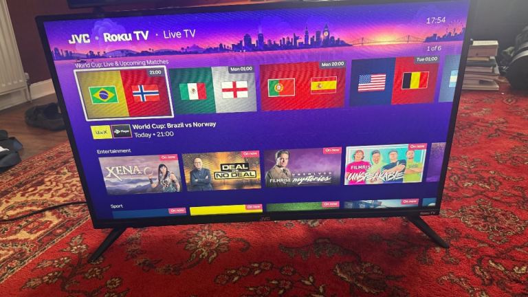JVC Roku TV – Good Condition 28”