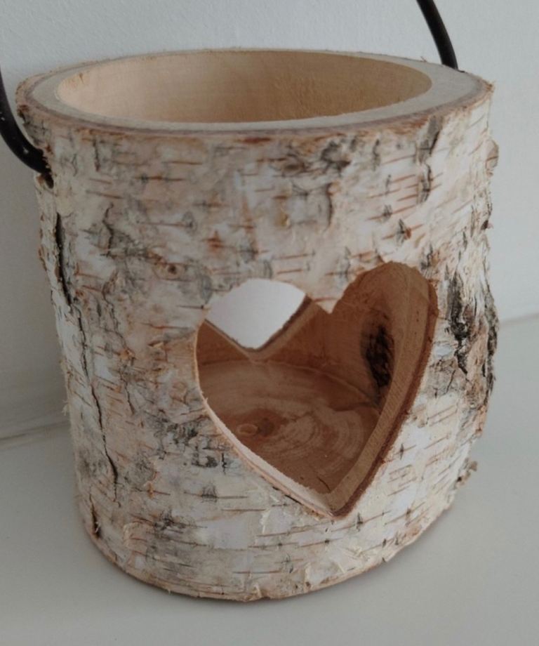 Ginger Ray Wooden Heart Tea Light Holders - New