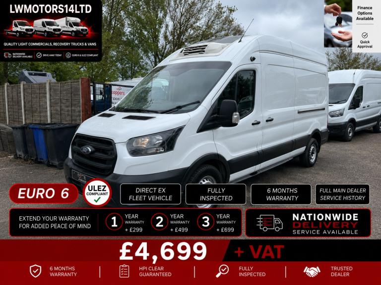 FORD TRANSIT 2.0 ECOBLUE L3H3 LEADER LWB HIGH ROOF FRIDGE 2021 71 REG