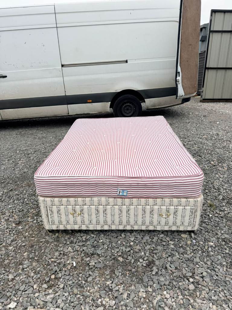 Double Storage Bed With Mattress 