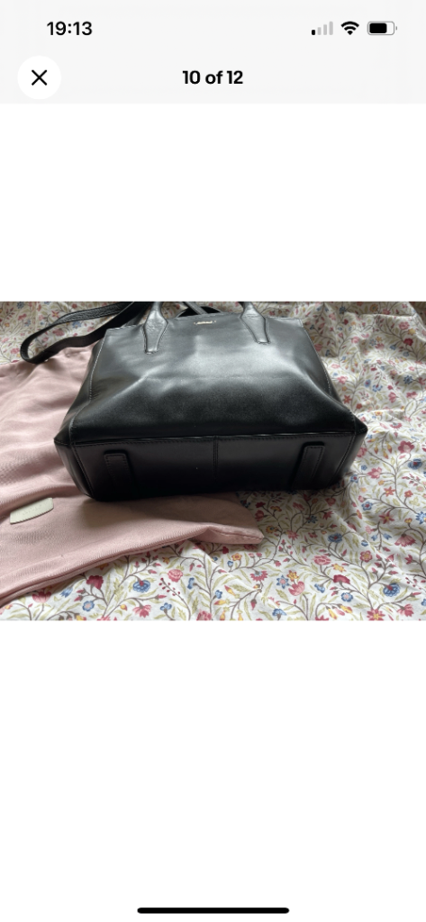 Radley London Black Leather Bag With Removable Shoulder Strap + Dust Bag