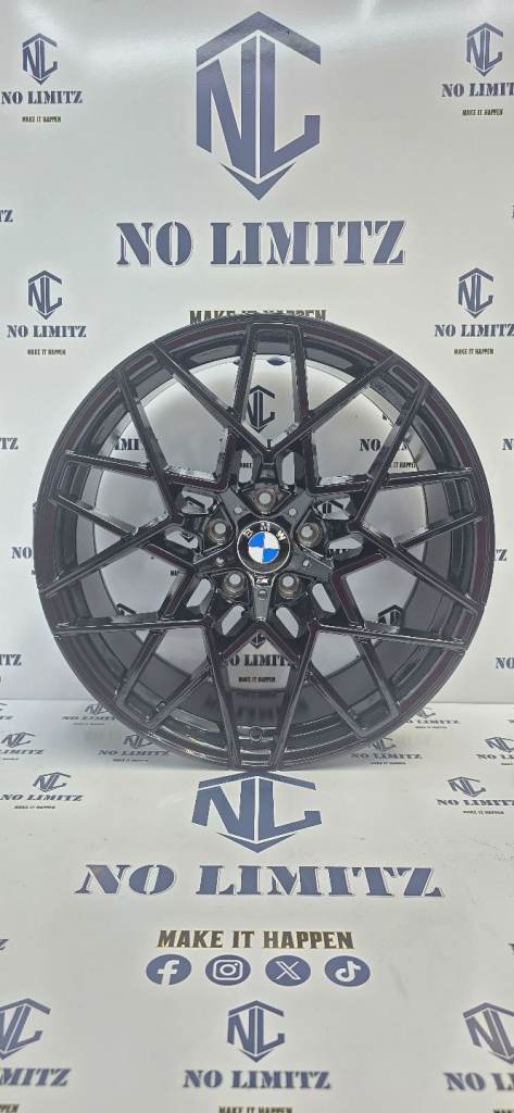 BRAND NEW BMW 20" 813m STYLE ALLOY WHEELS 3 SERIES 4 SERIES 5 SERIES STAGGERED 5x120 GLOSS BLACK