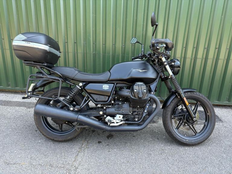 Moto Guzzi V7 Stone 2023 Matt Black 1 Owner 3500m Full History Full Luggage