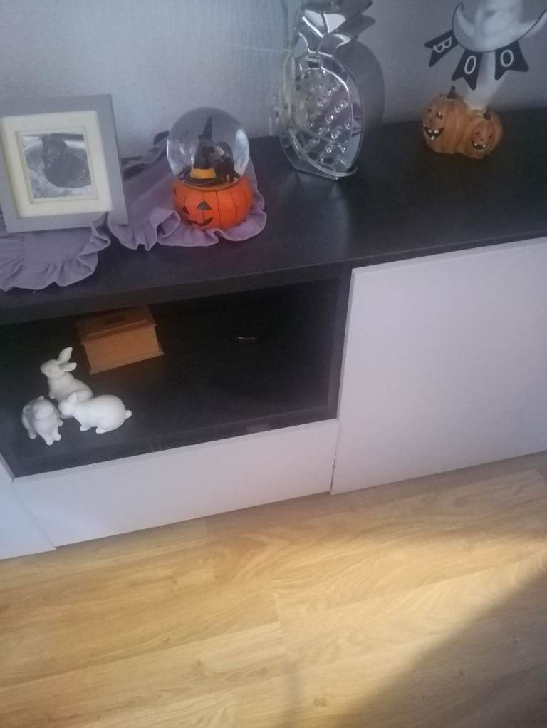 IKEA TV Unit/Sideboard - Black and White, Good Condition