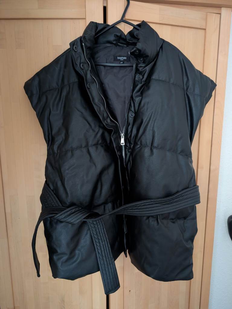 image for Women Boohoo Leather Gilet 