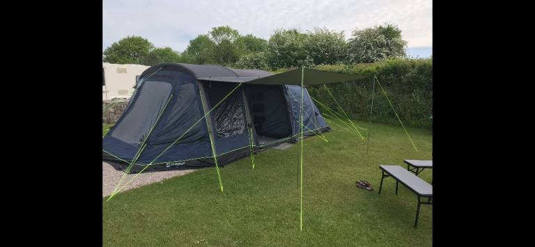 Outwell Air tent and Family camping equipment