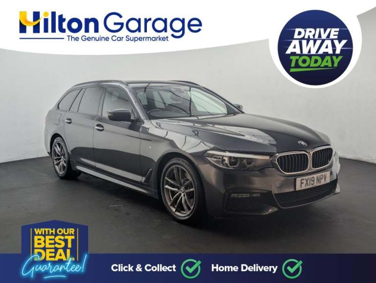 2019 BMW 5 Series 2.0 520d M Sport Touring 5dr Diesel Auto Euro 6 (s/s) (190 ps) DAKOTA LEATH EST...