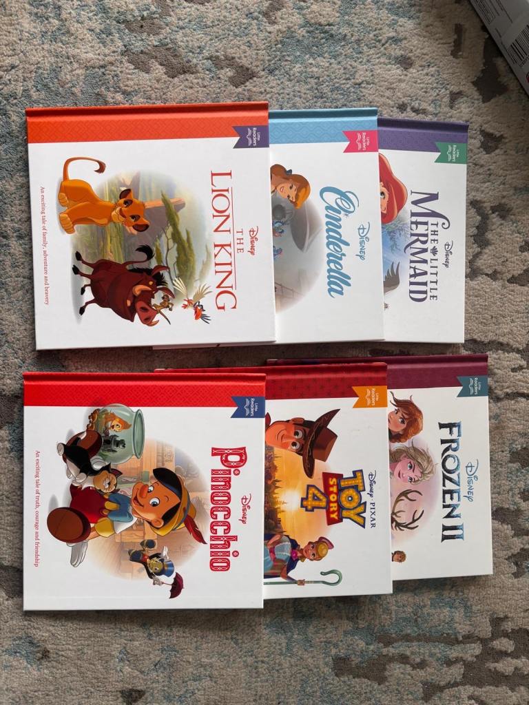 Set of 6 Disney Story Books – The Lion King, Cinderella, Frozen & More