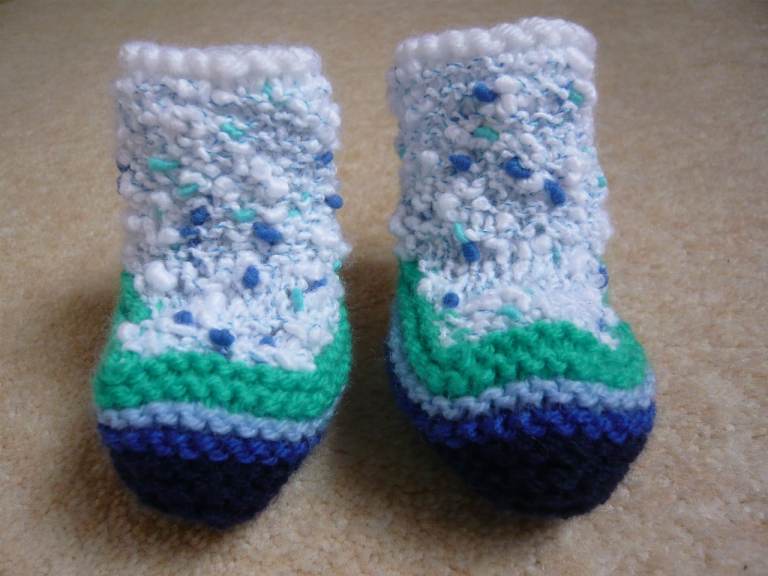 Bootees – baby boy