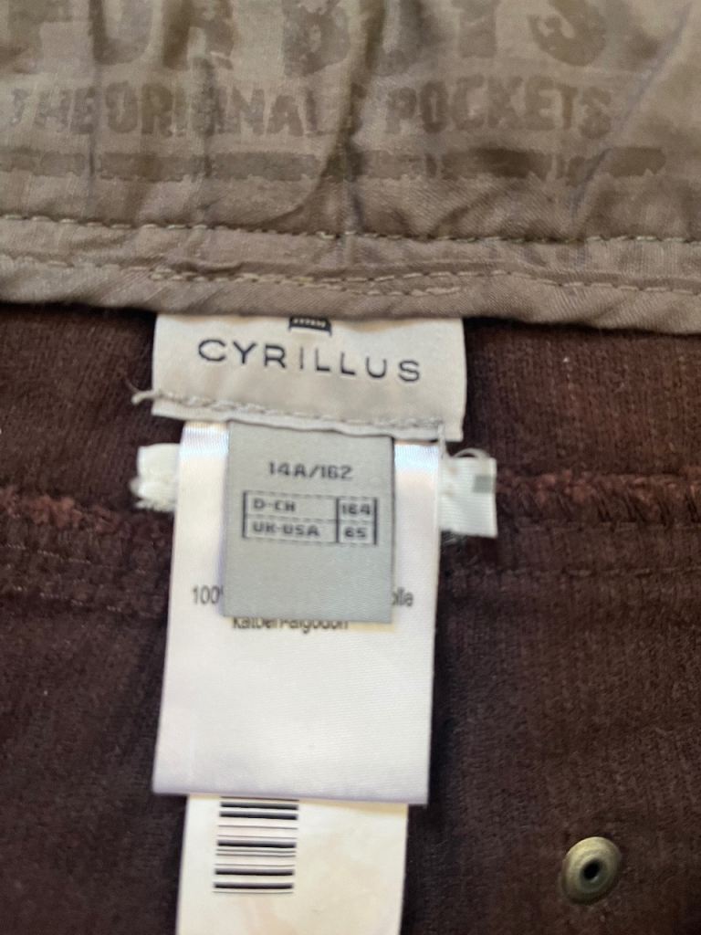 Never worn impeccable Cyrillus corduroy trousers