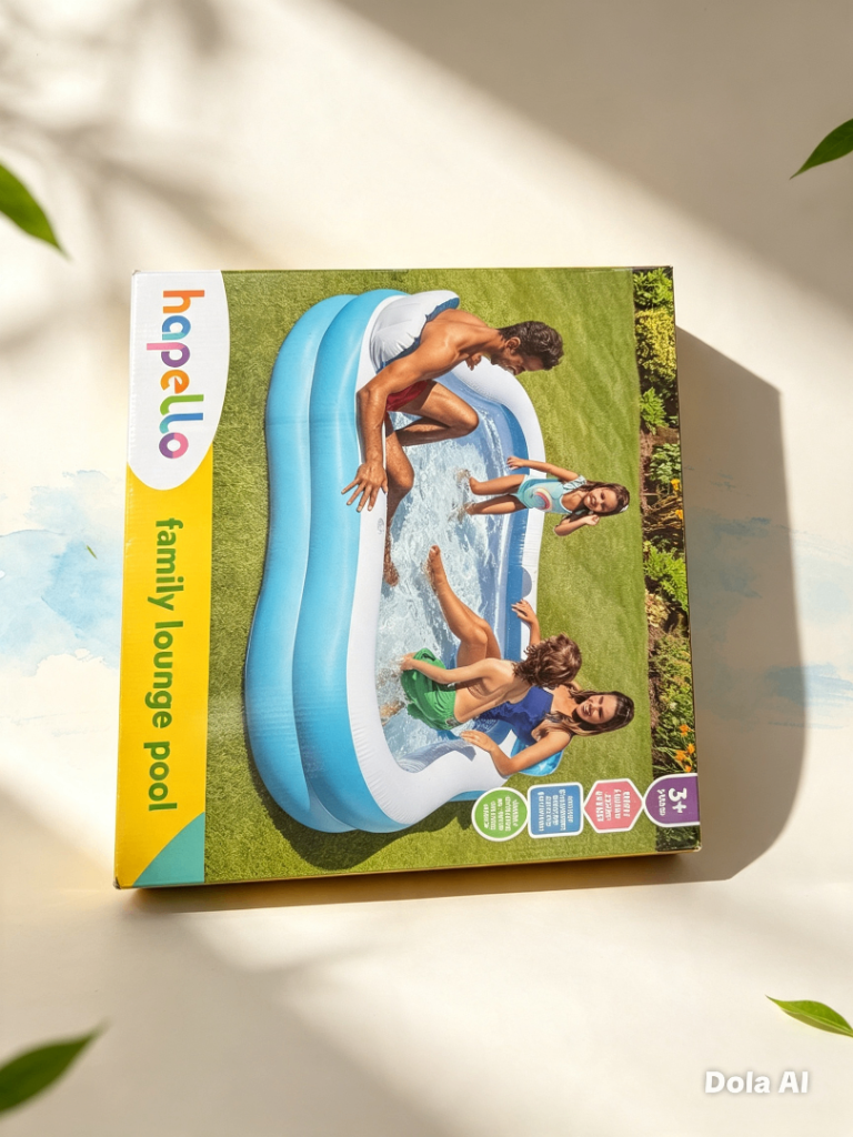 NEW Hopello Family Lounge Pool - Inflatable Paddling Pool