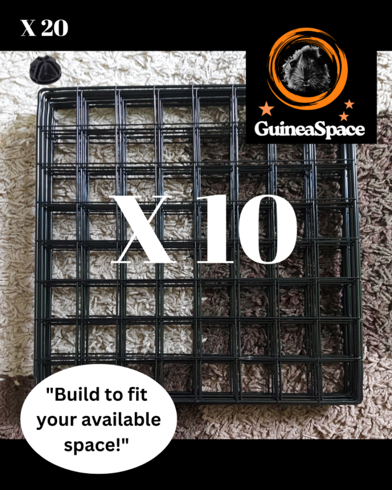 C & C Cage Grid Panels 10  plus 20 Connectors for Guineapigs - New