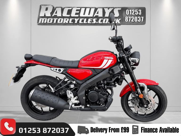 YAMAHA XSR125 2022 22 REG 8,165 MILES RED USED MOTORCYCLE 125CC
