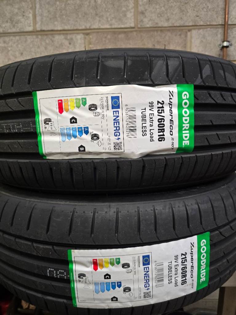 2x brand new 215/60/16 goodride tyres B and c Rated