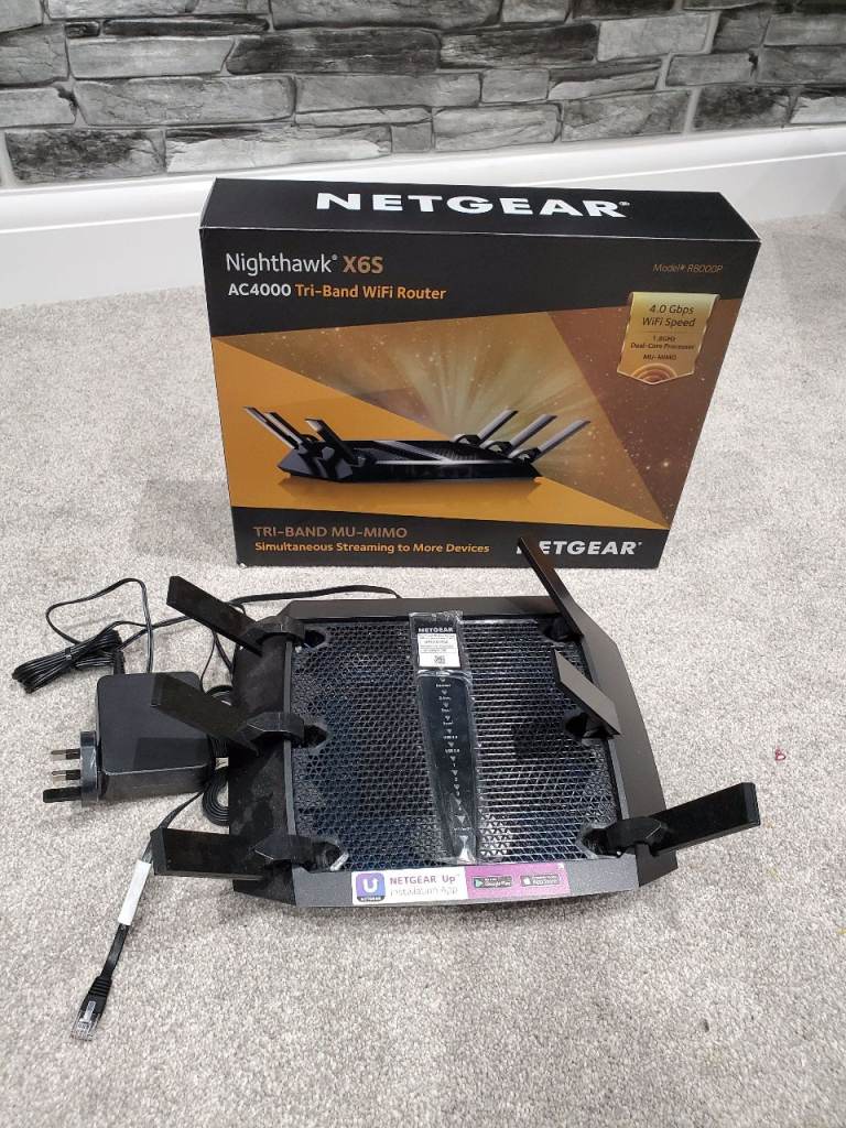 NETGEAR Nighthawk X6S AC4000 Tri-Band WiFi Router – Excellent Condition