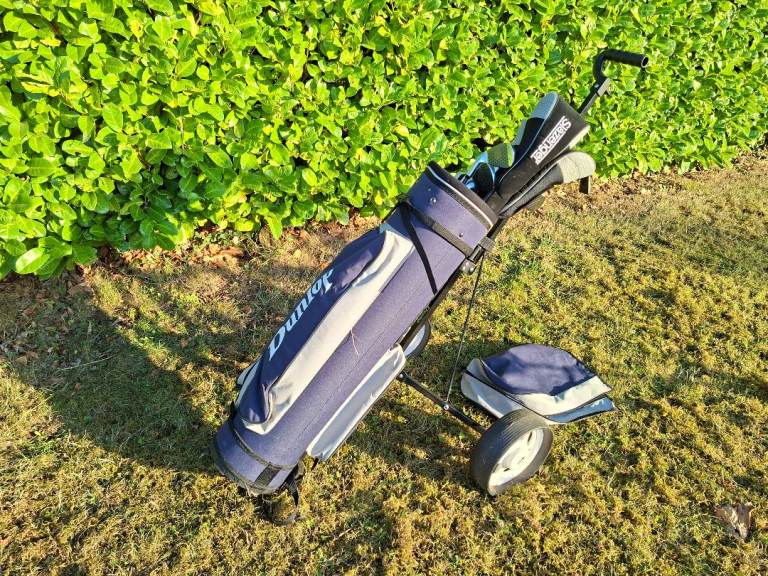 Dunlop Golf Club Set with Bag and Trolley