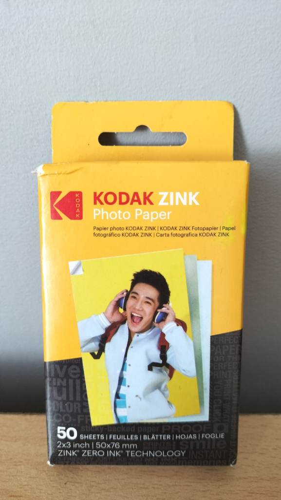KODAK ZINK PHOTO PAPER 50 SHEETS 2x3 Inches
