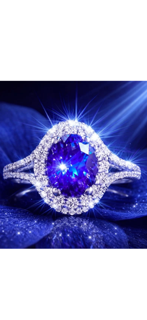 Bespoke Tanzanite diamond ring