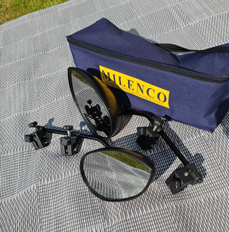 Milenco Aero 4 Towing Mirrors - Flat