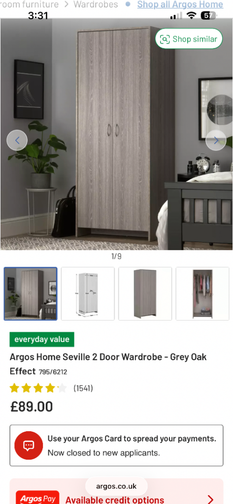 single grey oak effect 