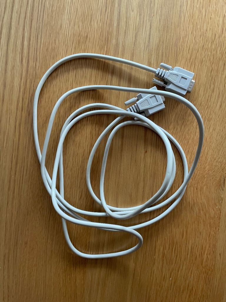 9-pin RS-232 serial extension cable (male to female)