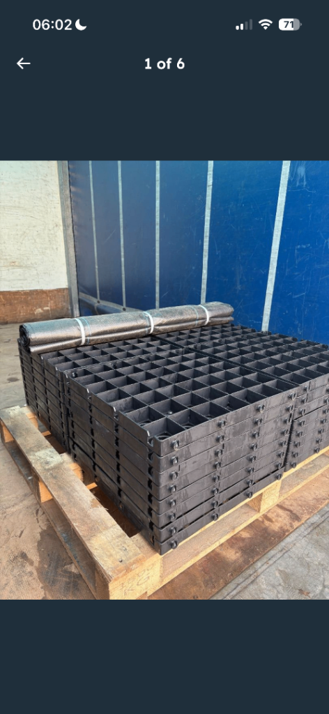 Ecogrid E50 Gravel grass paving grids x 4 tiles
