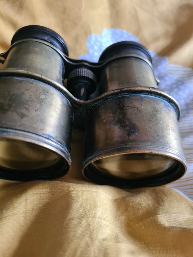 Vintage Brass Binoculars - Fair Condition