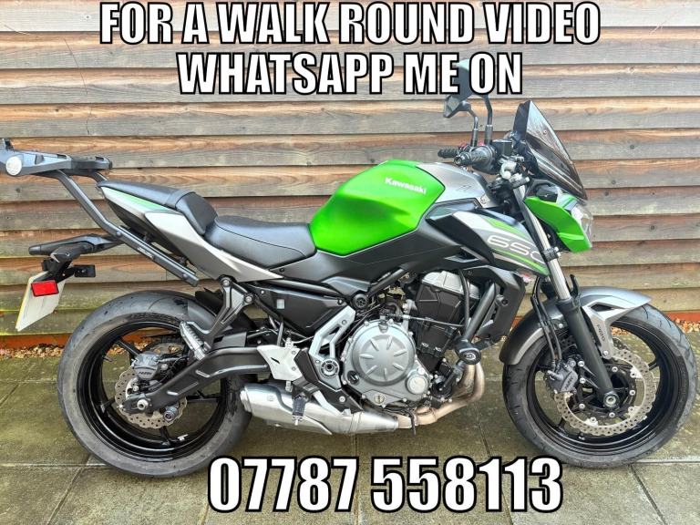 2019 / 69 Kawasaki Z650ABS £4300 Green 3291 miles. 
