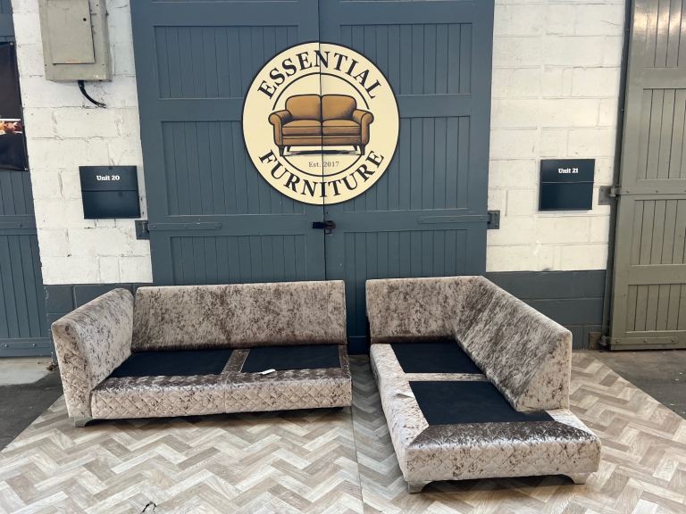 Sofology Crushed L shape sofa, FREE DELIVERY 