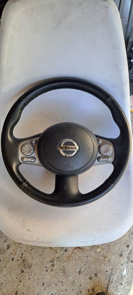 Nissan Micra K13 Genuine Steering Wheel with Airbag & Controls