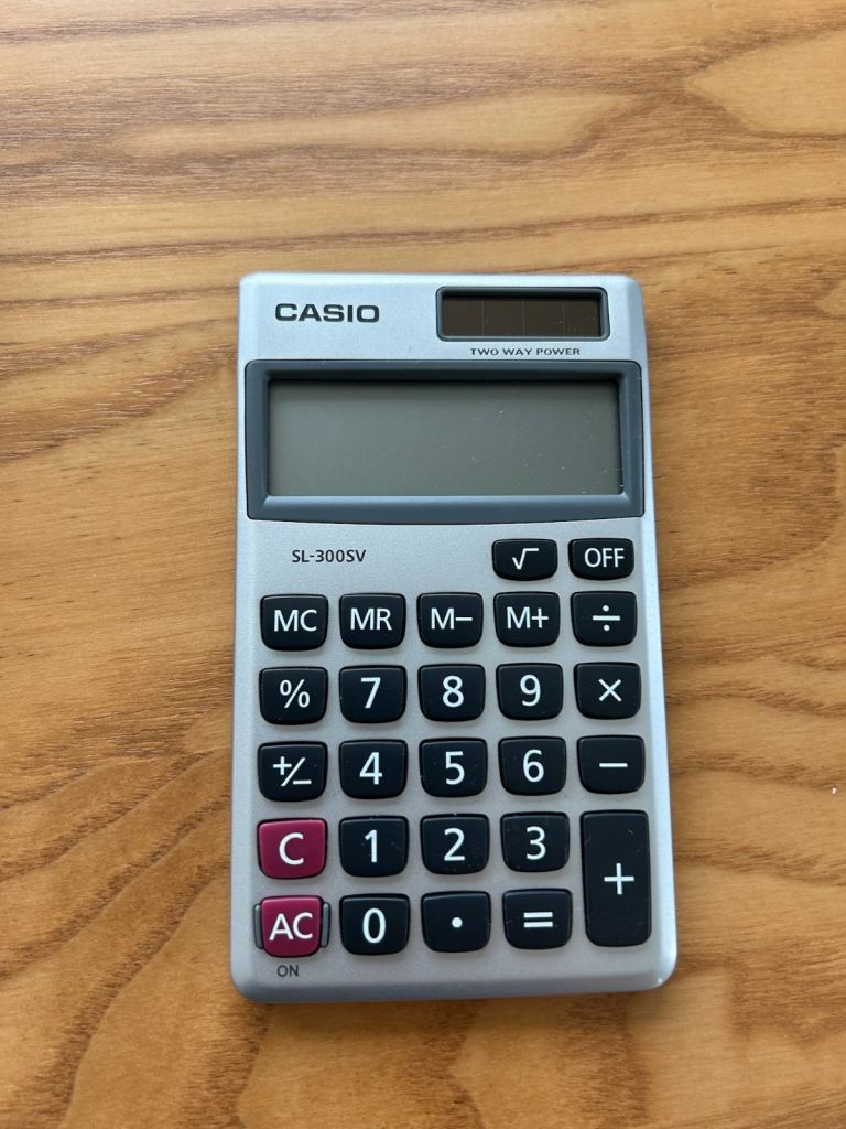 calculator casio sl-300sv 