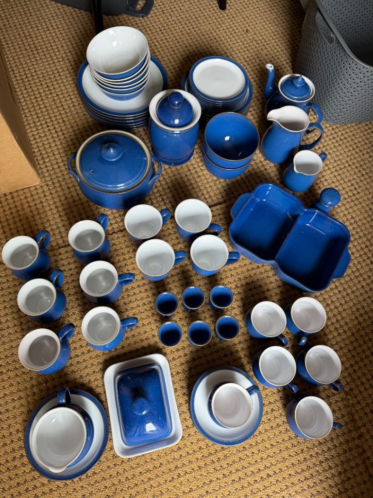 Imperial Blue Denby Dinner Set RRP£1500
